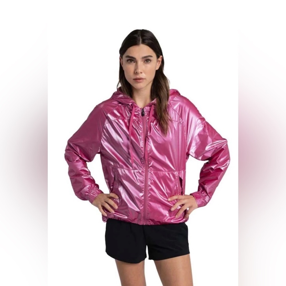 Lole Ultralight Metallic Pink Water-Repellent Jacket Size Small NWT